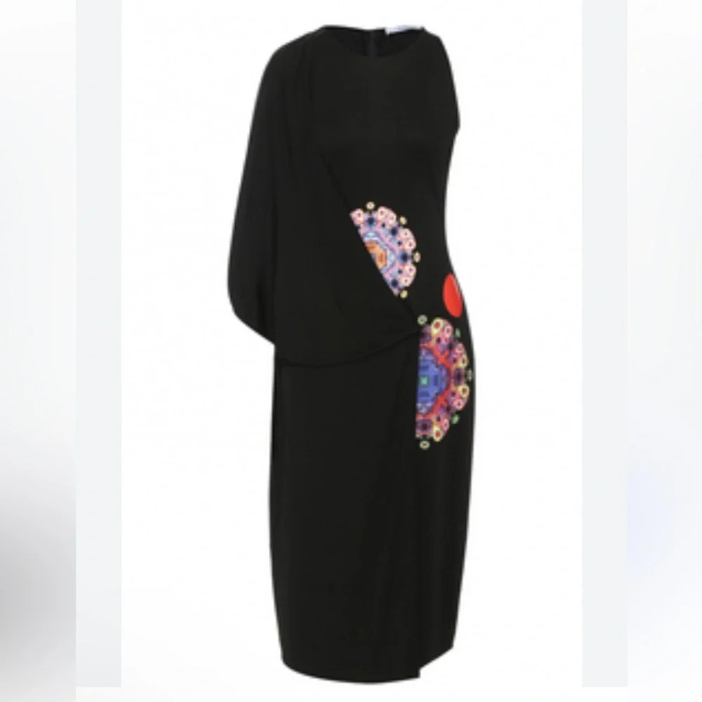 Givenchy Black Halter Knee-Length Sheath Dress size large - Picture 3 of 6